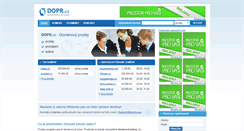 Desktop Screenshot of dopr.cz