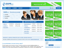 Tablet Screenshot of dopr.cz